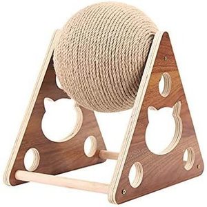 Venta al por mayor de fábrica de bolas rascadoras de madera para gatos, postes rascadores para gatos, estructuras de escalada para gatos y juguetes duraderos para gatos. - Product Image 3