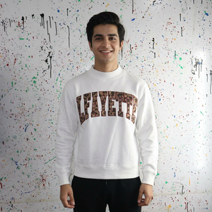 Sweat à capuche zippé unisexe Lafayette blanc en coton tricoté coupe classique style hiver FINER THREADS - Product Image 1
