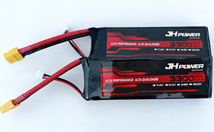 Juhai 2s 7.4v 120C 3300mAh充電式リポバッテリー：FPVドローン、RCカー、模型船用の高性能パワー - Product Image 2