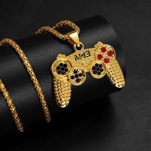 Collana dell'Amicizia per Migliori Amici con Controller di Gioco in Cristallo Colorato, Stile Punk Hip Hop, per Figlio e Nipote - Product Image 6