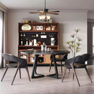 意大利豪华实木餐椅现代复古风格带扶手北欧设计风格卧室、酒店、别墅 - Product Image 1