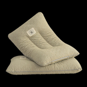 Life Home Cotton Linen Buckwheat <b>Pillow</b> Rectangle Breathable Support <b>Neck</b> Sleep Adult Single Pair Core Fill - Product Image 5