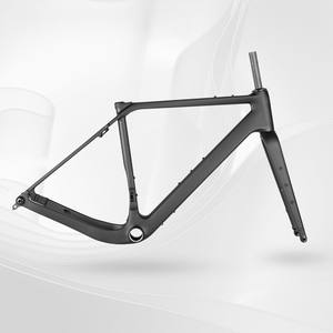 Cadre <span class=keywords><strong>de</strong></span> vélo <span class=keywords><strong>de</strong></span> route en <span class=keywords><strong>carbone</strong></span> T1000 avec frein à disque 700x50C, axe <span class=keywords><strong>de</strong></span> pédalier T47, <span class=keywords><strong>tige</strong></span> <span class=keywords><strong>de</strong></span> <span class=keywords><strong>selle</strong></span> Endurance 27,2 mm, finition mate pour vélo <span class=keywords><strong>de</strong></span> gravier - Product Image 1