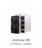 Machine de minage Bitmain Antminer D9 ASIC 1770 GH/s Dash Mining 2839 W avec boîtier métallique