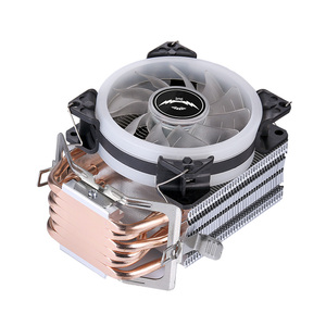 QiuzAim 6 히트 파이프 <span class=keywords><strong>CPU</strong></span> 쿨러 조용한 90 mm 데스크탑 PC 냉각 팬 조명 AMD 1700 인텔 1151 1156 1366 1200 마더 보드 - Product Image 4
