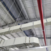 Panneau de conduit phénolique ignifuge pré-isolé pour systèmes de ventilation des centres commerciaux, hôpitaux et aéroports