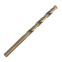 Forets hélicoïdaux pour carrelage en acier trempé, à tige droite, entièrement rectifiés, finition jaune torréfié, HSS Cobalt M35 DIN338, vente chaude