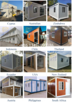 Préfabriqué Casa modulaire minuscule conteneur maisons Portable moderne bureau dosettes conteneur mobile cabine kits prêt à expédier maisons