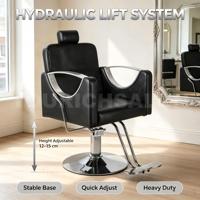 Fauteuil de barbier inclinable pas cher, super fauteuil de salon de coiffure pour salon de beauté, fauteuil de maquillage, fauteuil de coiffure