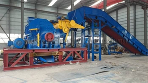 <strong>2</strong> <strong>Motors</strong> Drive Metal Shredder Blades <strong>Scrap</strong> Metal Crusher Aluminium Shredder Machine - Product Image 5