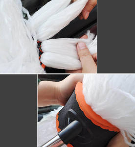 2025 nouvelles brosses de nettoyage de voiture à long manche rotatif réglable lavage de voiture tête en Fiber de lait spécial dépoussiérage <span class=keywords><strong>Duster</strong></span> - Product Image 4