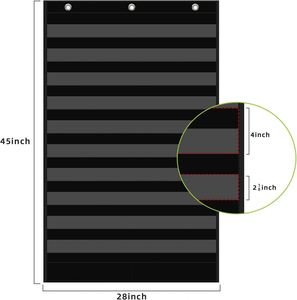 Organizador Escolar Grande con 10+2 Bolsillos, 2 Bolsillos de Almacenamiento Adicionales para el Aula y la Oficina en Casa, Gráficos Educativos - Product Image 3