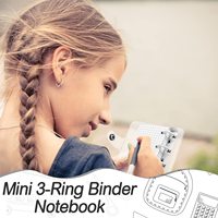 Carnet de notes à anneaux A7 à trois volets en PVC économique, couverture de classeur, planificateur, usage scolaire et de bureau, marque XD