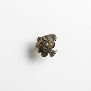 AK Brass Fish Metal Cabinet Knob Antique Finish Decorative Drawer <b>Wardrobe</b> Furniture Handle Nautical Home Decor - Product Image 5