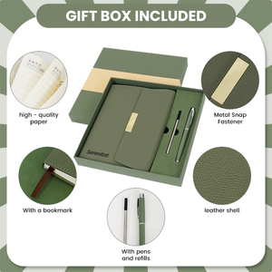 Hộp quà tặng với bút Cá nhân hoá tùy chỉnh trường học Nguồn cung cấp A5 kế hoạch Tạp Chí Nhật Ký ban nhạc đàn hồi PU da giấy bìa máy tính xách tay - Product Image 3