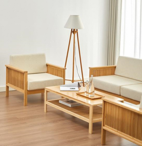 أحدث أثاث غرفة المعيشة الخشبية وحدات تصميم بسيط الزاوية مع نسيج جلد الخيزران للفنادق واستخدام القاعات - Product Image 5