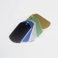 Etiquetas de Acero Inoxidable al por Mayor, Etiquetas de Identificación Personalizadas para Mascotas de Aluminio Anodizado Negro, Grabadas y Personalizables