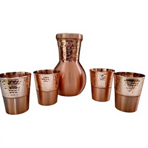 Ollas de Cobre 100% con Diseño de Textura Martillada, Botella de Cobre Antigua Personalizable, Ollas de Cobre a Prueba de Fugas y Resistentes al Óxido, Precio al por Mayor - Product Image 4