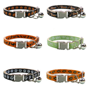 Collier pour animaux de compagnie, dessin animé, Halloween, Noël, avec clochette douce, boucle de sécurité réglable, pour chaton, chiot, petit <span class=keywords><strong>chien</strong></span>, accessoires pour le cou - Product Image 5