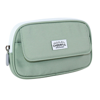 Estuche para lápices clásico y sencillo con múltiples compartimentos, adecuado para estudiantes de todas las edades, personalizable con la marca de la empresa.