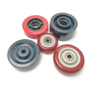 Wholesale by manufacturers high quality pu red castor wheel