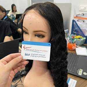 วิกผมลอนลึกไอน้ำสีดำธรรมชาติพร้อมส่ง100% ผมมนุษย์เวียดนาม Remy - Product Image 6