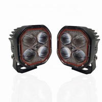 Cinq modes avec DRL et stroboscope voiture et moto projecteurs 4X4 phare led Mini feux de conduite lumière de travail ampoule antibrouillard