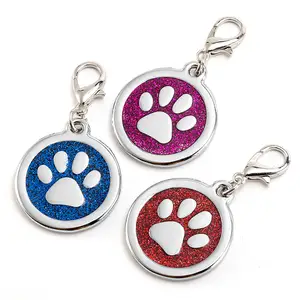 Toptan altın madalya pembe-Sıcak satış özel köpek tabela oyma logo köpek kimliği madalya