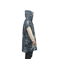 Poncho de plage à capuche en microfibre pour adulte, séchage rapide, idéal pour la natation et le surf