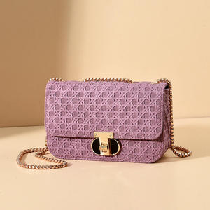 Borsa a <span class=keywords><strong>Tracolla</strong></span> Versatile di Nuova Concezione per il Commercio Estero, Piccola Borsa da Donna con Catena Decorativa, in PU con Fodera in Poliestere - Product Image 1