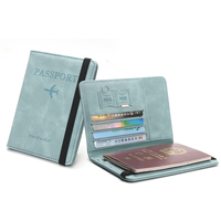 Dompet Paspor Anti-RFID Kulit PU Murah untuk Agen Perjalanan, Hadiah Promosi Souvenir, Multi Warna