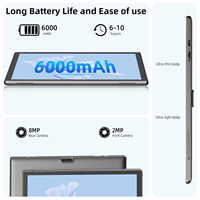 Tablet 10 inci RAM 2 + 2GB HDD 32GB, baterai 6000MAH Android 12/14 Tablet Pc 10 inci