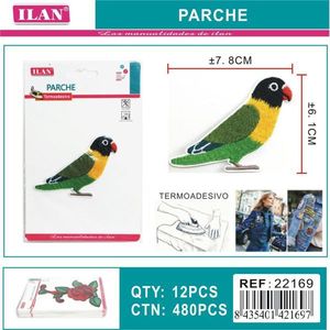 Ilan Parche Motivo Uccello 7.8x6.1cm Termoadesivo Per Abbigliamento - Product Image 1