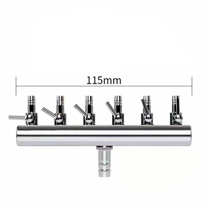 Séparateur de débit d'air en acier inoxydable, <span class=keywords><strong>2</strong></span> à 12 voies, levier de contrôle, connecteur de Valve, accessoires de pompe à Air pour <span class=keywords><strong>Aquarium</strong></span> - Product Image 4