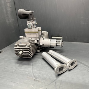 เครื่องยนต์โดรน UAV 170cc 350cc 700cc เครื่องยนต์จุดระเบิดอิเล็กทรอนิกส์ เครื่องยนต์โดรนเบนซินสำหรับเครื่องบินบังคับวิทยุ ปีกคู่ 2 สูบ - Product Image 3