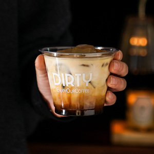 Tùy Chỉnh In 260Ml Minh Bạch Pet Nhựa Cốc Cà Phê Với Nắp Soda Nước Giải Khát Cà Phê Cửa Hàng Dùng Một Lần Takeout Cốc Nhựa - Product Image 5