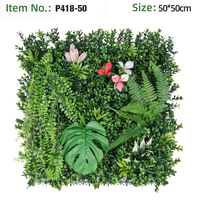 Panneau de haie verticale en plantes tropicales artificielles personnalisées OEM pour la décoration intérieure et extérieure, jardin, hôtel, toile de fond de mariage