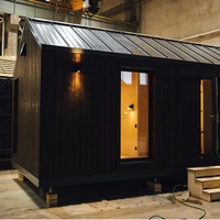 Maison mobile de luxe entièrement meublée, pliable, à construction rapide, toit triangulaire, pièces modulaires préfabriquées en acier, maison écologique à faible teneur en carbone