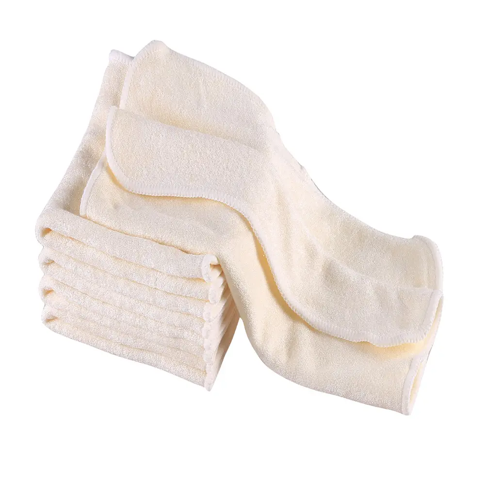 AnAnBaby Organic Reusable Bamboo Terry Baby Cloth Wipes 5 Packs