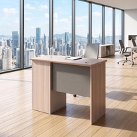 Mesa de oficina con diseño de tablones de madera clásicos de 1,2 m para tareas escolares, escritorio grande para ordenador PC