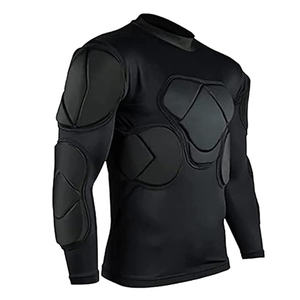 <b>Men's</b> Training Suit Padded Football Protective Gear Set with Rib <b>Shoulder</b> Chest Protector for Soccer Basketball Paintball - Product Image 2