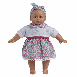 Muñeca Dulce Bebé Marrón con Ropa Rosa Nueva para Niñas - Product Image 2