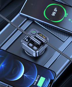 <span class=keywords><strong>Transmetteur</strong></span> <span class=keywords><strong>FM</strong></span> pour voiture, chargeur de téléphone à charge rapide, en alliage d'aluminium, compatible universel, lecture de musique <span class=keywords><strong>sans</strong></span> perte, produit très vendu - Product Image 6