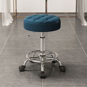 เก้าอี้เสริมสวย รุ่นพิเศษ พร้อมล้อเลื่อนหมุนและยกได้ สำหรับร้านเสริมสวย เก้าอี้ช่างทำผมมืออาชีพสำหรับร้านทำผม เก้าอี้ใช้ในบ้าน - Product Image 5