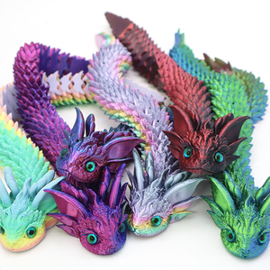 Juguete de Serpiente Articulada Impresa en 3D, Azul y Morado, Juguete Sensorial Flexible para Aliviar la Ansiedad, Mascota de Escritorio para Coleccionistas de Animales - Product Image 2