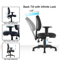 Chaise de bureau ergonomique de haute qualité à dossier moyen, pivotante, pour réunions, chaise de bureau économique pour le bureau, Silla De Oficina