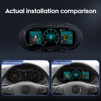 10.25" Speedometer LCD Digital Cluster Kokpit Virtual Mobil untuk VW Volkswagen Polo