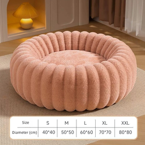 Grenz überschreitende neue Haustier produkte Vertikales Plüsch-rundes Haustier bett Weiches bequemes Hunde bett Wasch bare Matte Warmes Haustier kissen - Product Image 5