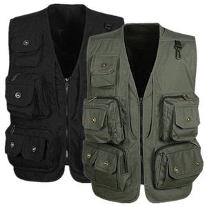 Gilet Multifunzionale con Tasche Multiple per Uomo, Abbigliamento Estivo da Viaggio, Giacca Senza Maniche - Product Image 1