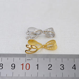 Pendentif en argent S925 fait main avec perle baroque, accessoire vide pour collier féminin, nouveaux composants et trouvailles de bijoux DIY 1397 - Product Image 3